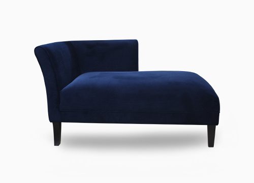Blue Velvet Chaise