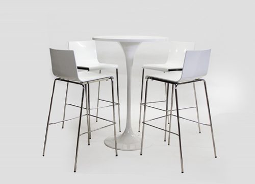 Tulip High Set Complete with 4 Stools
