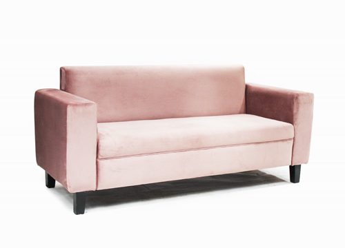 Contemporary Blush Pink Sofa