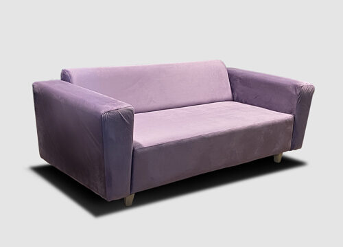 Lavender Suede Sofa