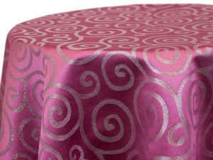 Metallic Scroll Pink Silver 493