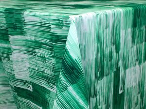 Scribble Emerald Linen