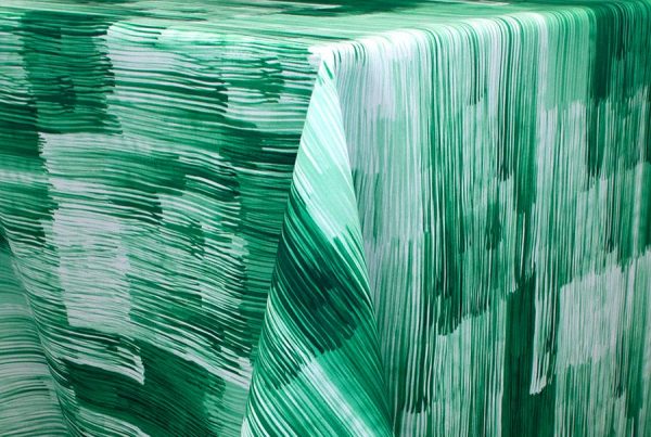Scribble Emerald Linen