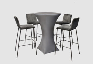 Silver-pod-table-with-stools