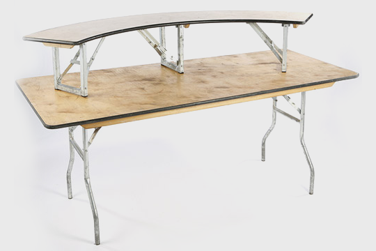 Two Tier Rectangular/Serpentine Combination Table