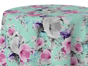 Vintage Floral - Aqua cvl118