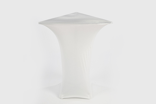 White Spandex Pod Table Cover