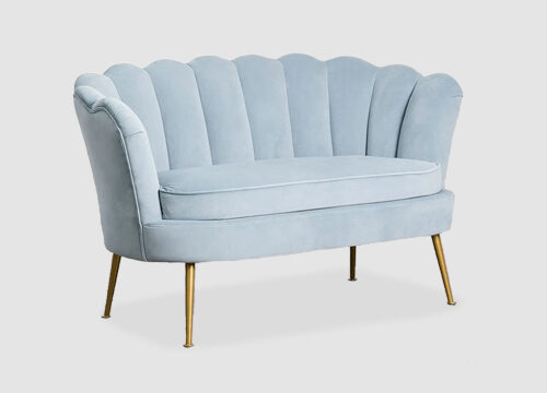 Ariel Two Seater Suede Sofa