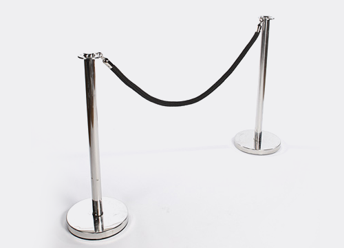 Chrome Stanchion and Rope Available in Red, Blue & Black