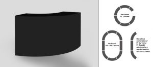 black curved bar