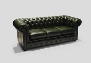 Green/Black Chesterfield Sofa