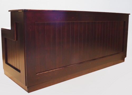 8ft Walnut Panelled Bar