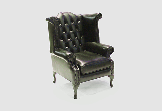 Green/Black Chesterfield wingback