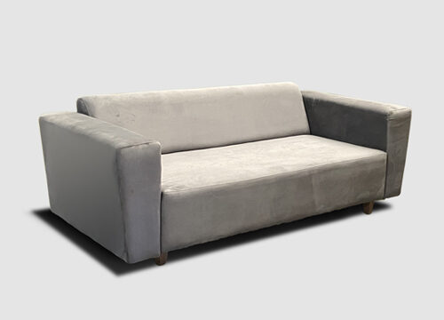 Grey Suede Sofa