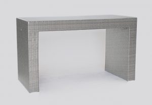 Grey Rattan Console Table