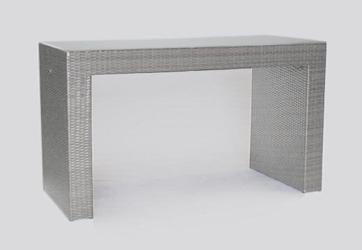 Grey Rattan Console Table