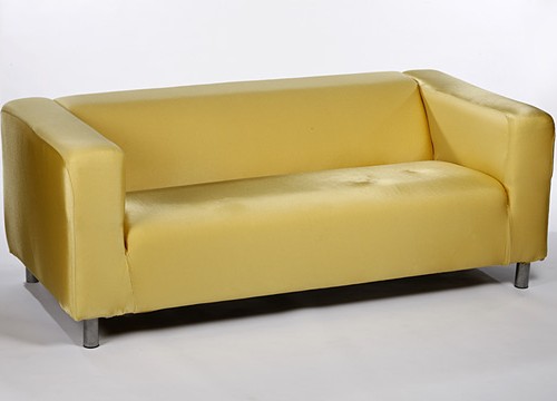 Gold Spandex sofa