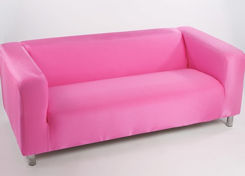 Pink Spandex sofa