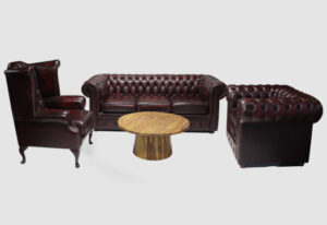 oxblood-chesterfield-sofa set