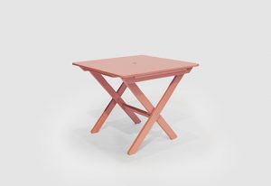 Blush Pink Square Picnic Table