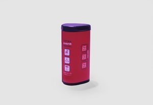 printed branded pod stool