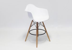 White Quad Barstool