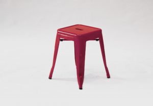 Red Ariana Low Stool