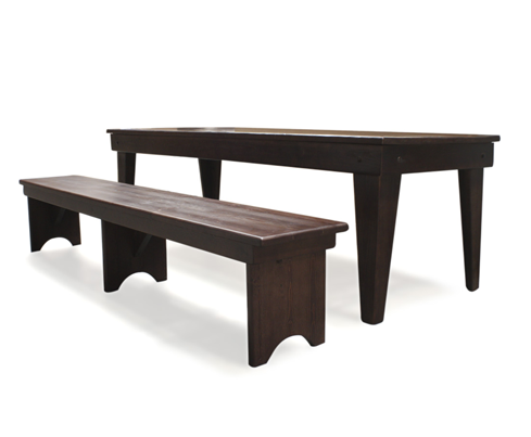 Walnut Dining Bench Set complete with Two Benches