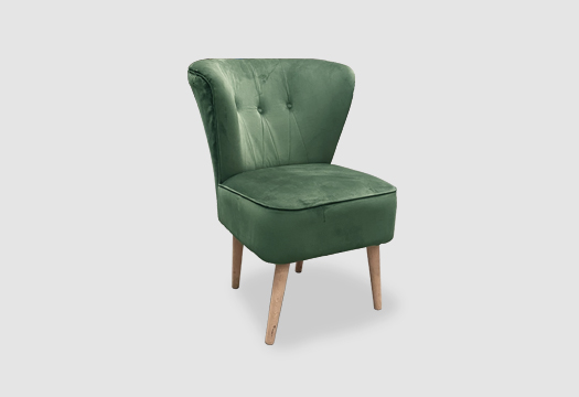 Green Suede Armchair