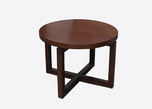 Circular Walnut Coffee Table