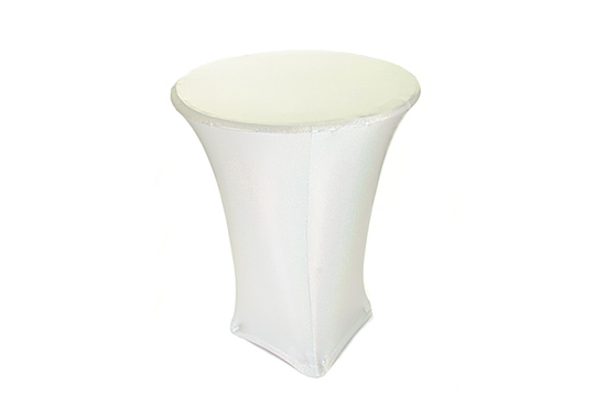 White Microdot Pod Table Cover