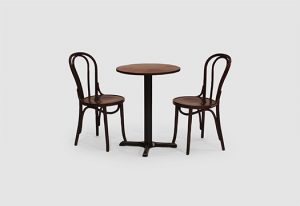 Two Seater Wooden Top Table
