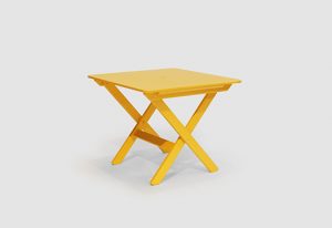 Yellow Square Picnic Table